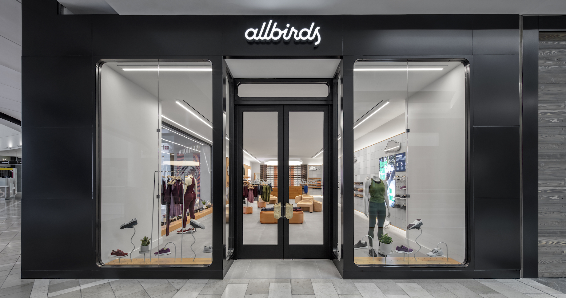 The new Allbirds store at Westfield Garden State Plaza in Paramus, New Jersey