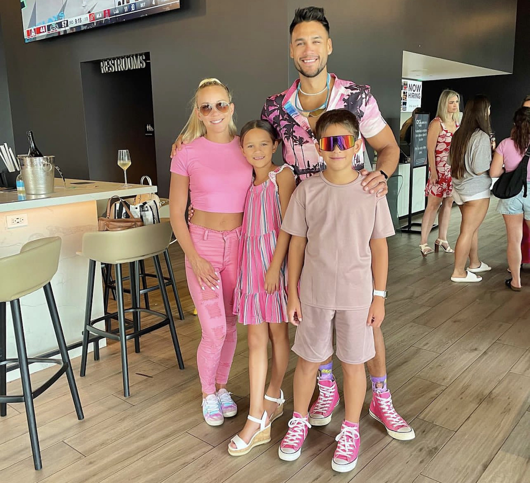 A Barbie-based family at the CMX Stone Sports Bar Halcyon