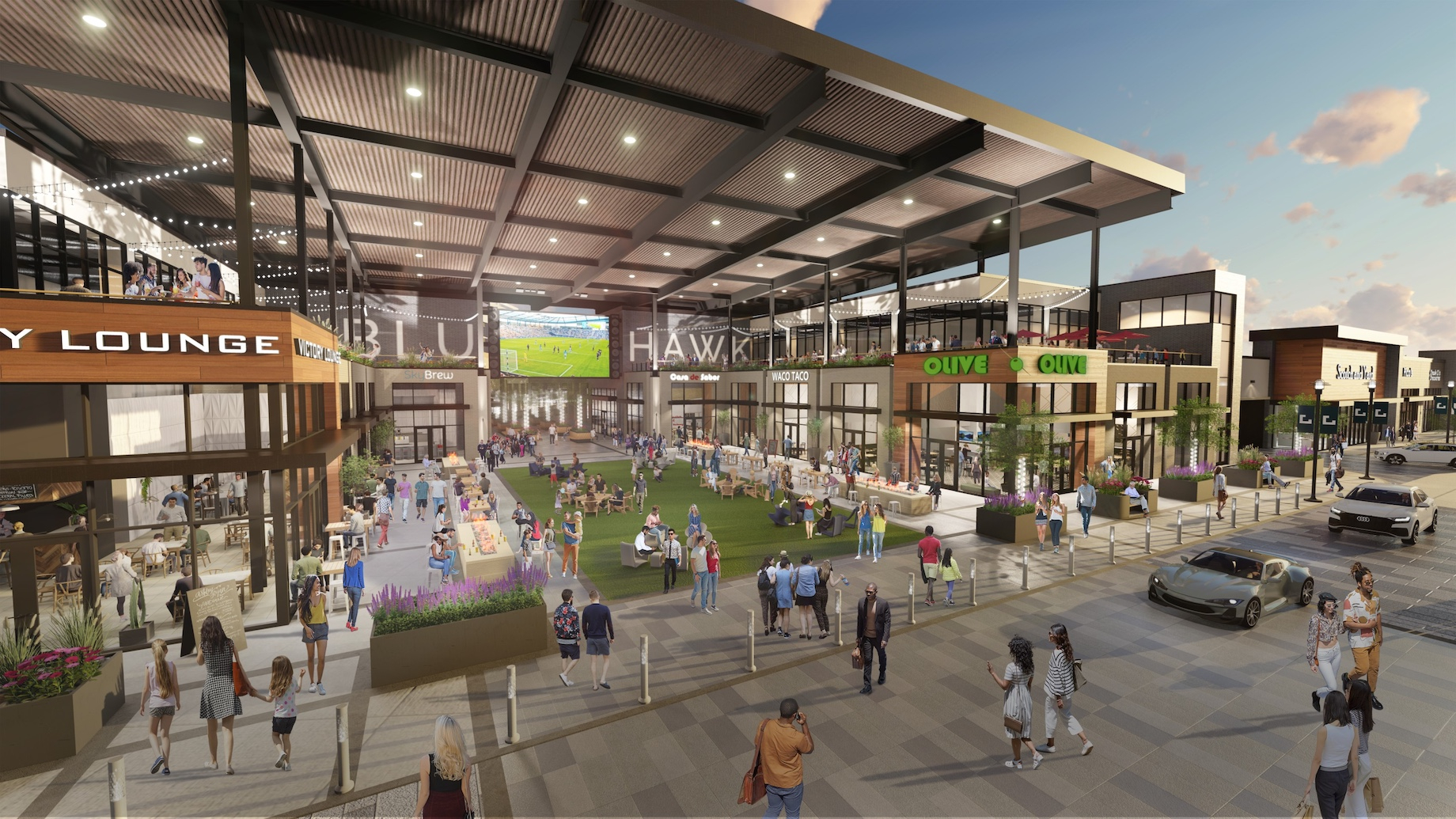 The 180,000-square-foot Boundary restaurant, shopping, lodging and entertainment project will be directly across the street f