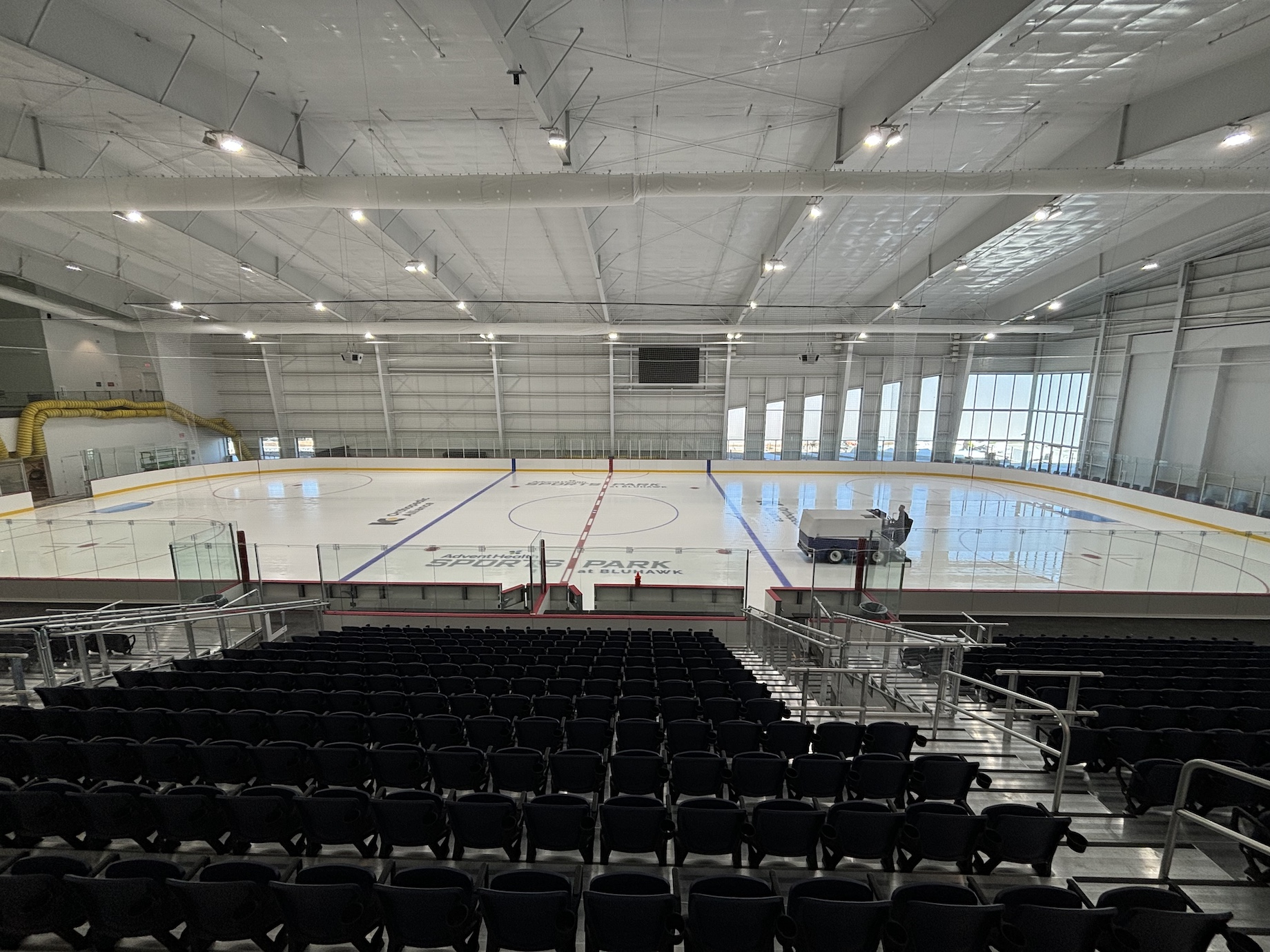 AdventHealth Sports Park’s ice rink includes two suites and 1,500 seats.