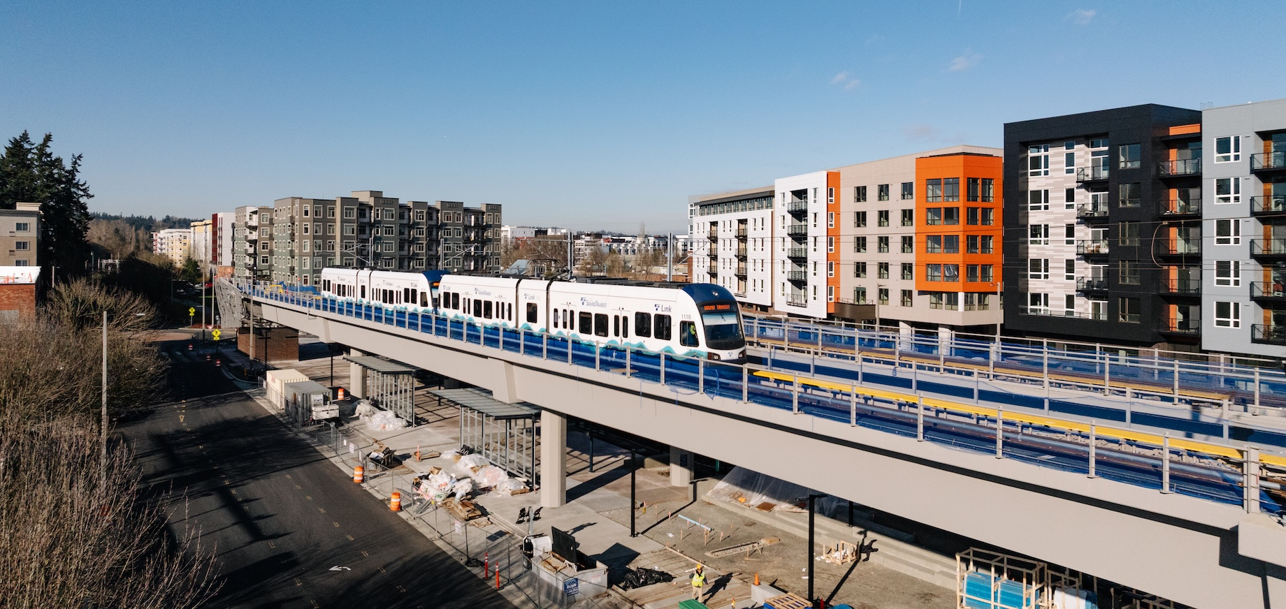 Sound Transit did a testing run at the downtown Redmond station January. It’s slated to open in May.