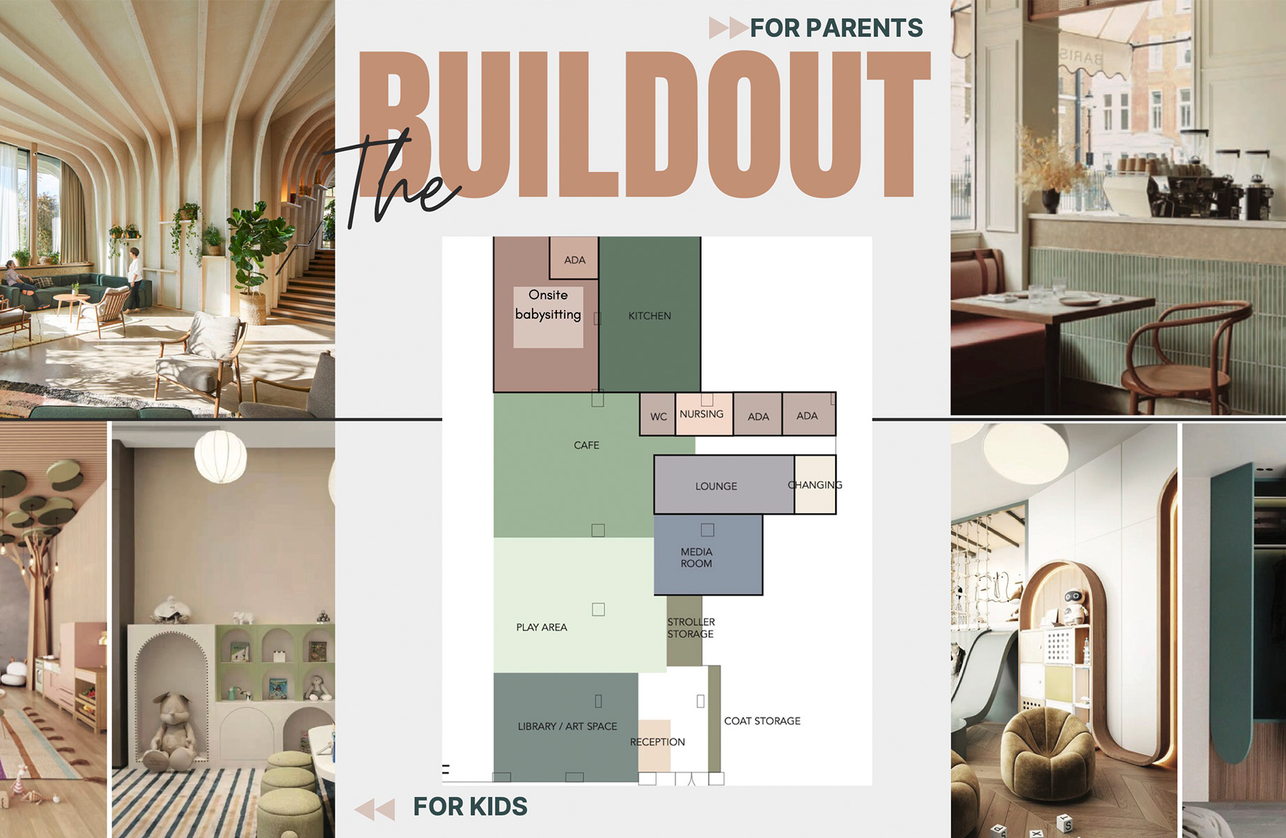 KinHaven House’s eventual layout will include distinct areas for kids and parents.