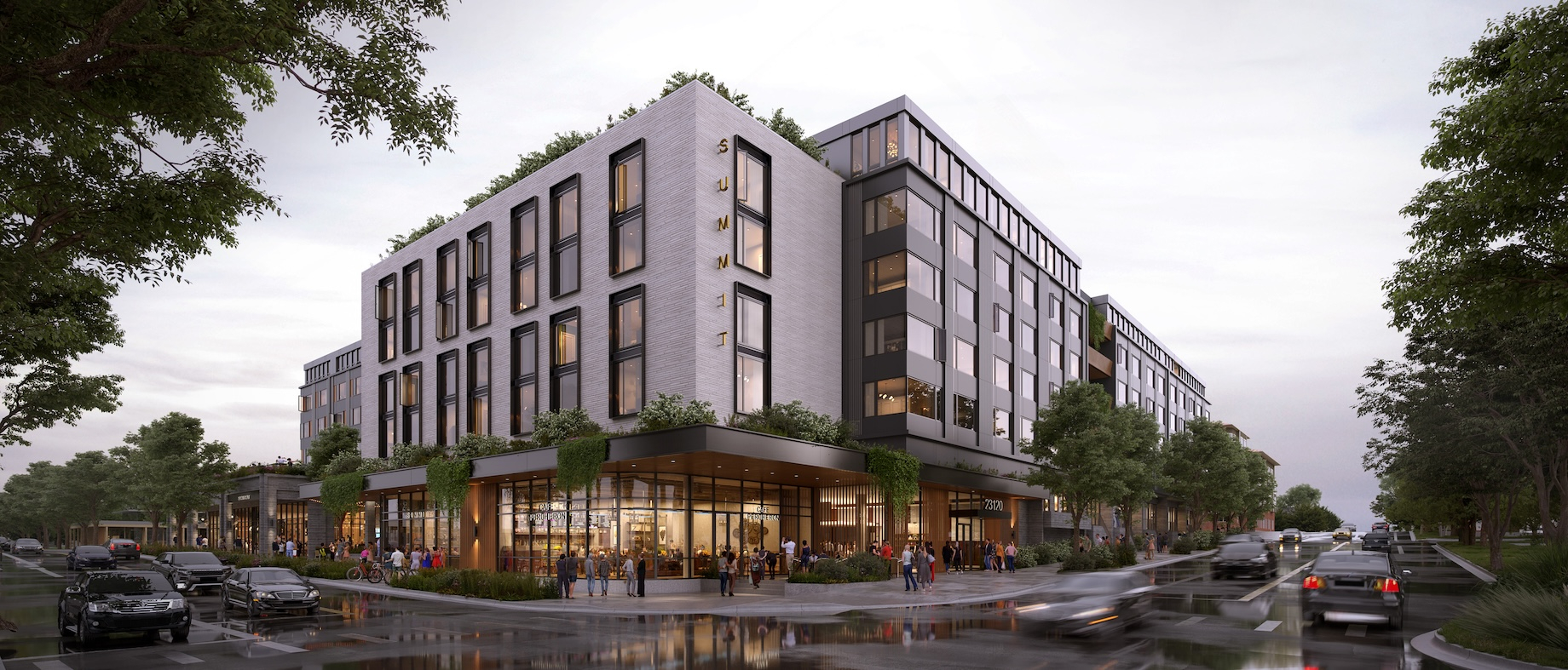 The MG2-designed Mountlake Village mixed-use project will rise near Sound Transit’s new Mountlake Terrace light-rail station.