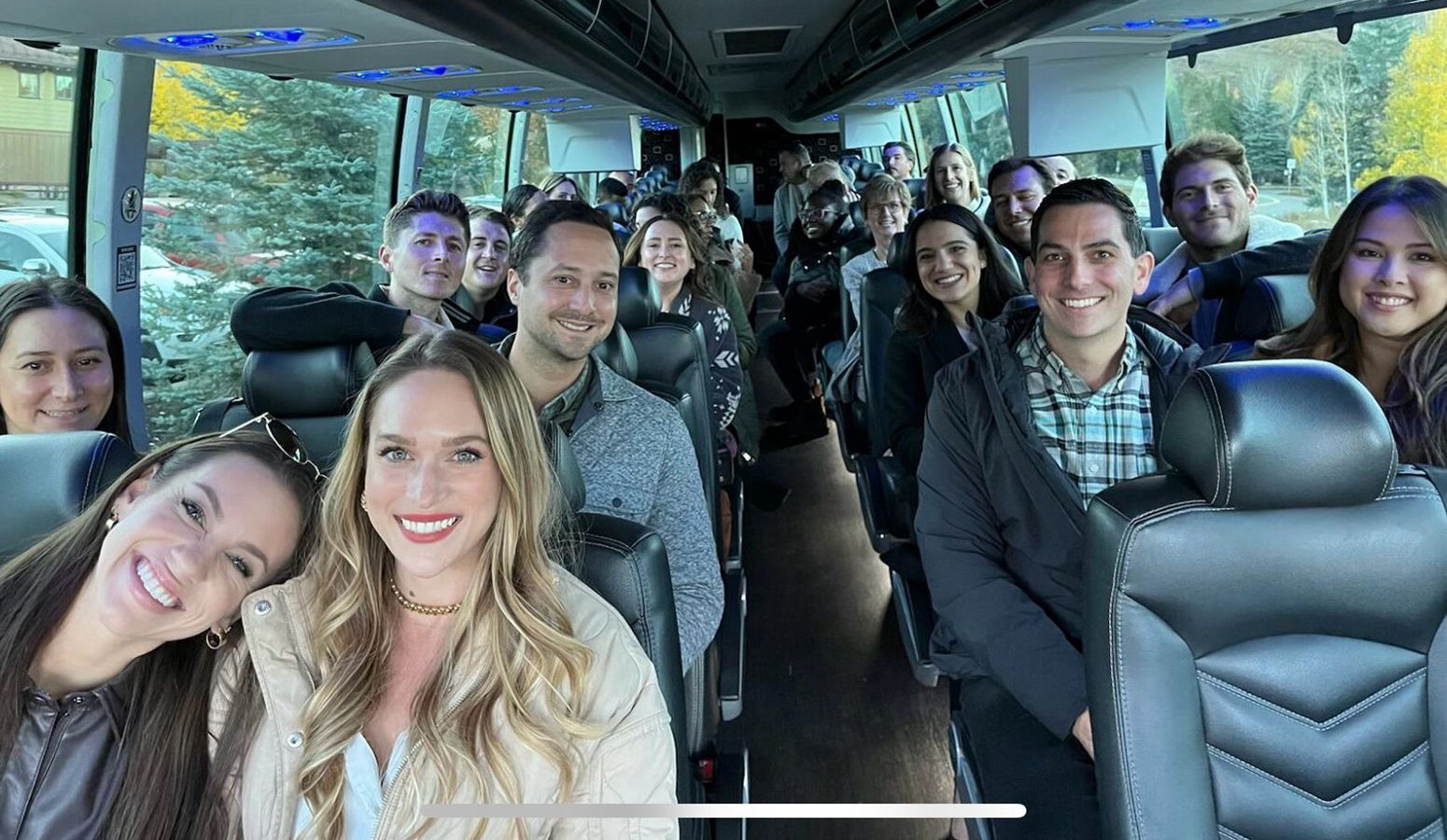 Cadillac Fairview’s Elizabeth Westgate, in the front row, and other members of the 2022-24 cohort of the ICSC Next Generation