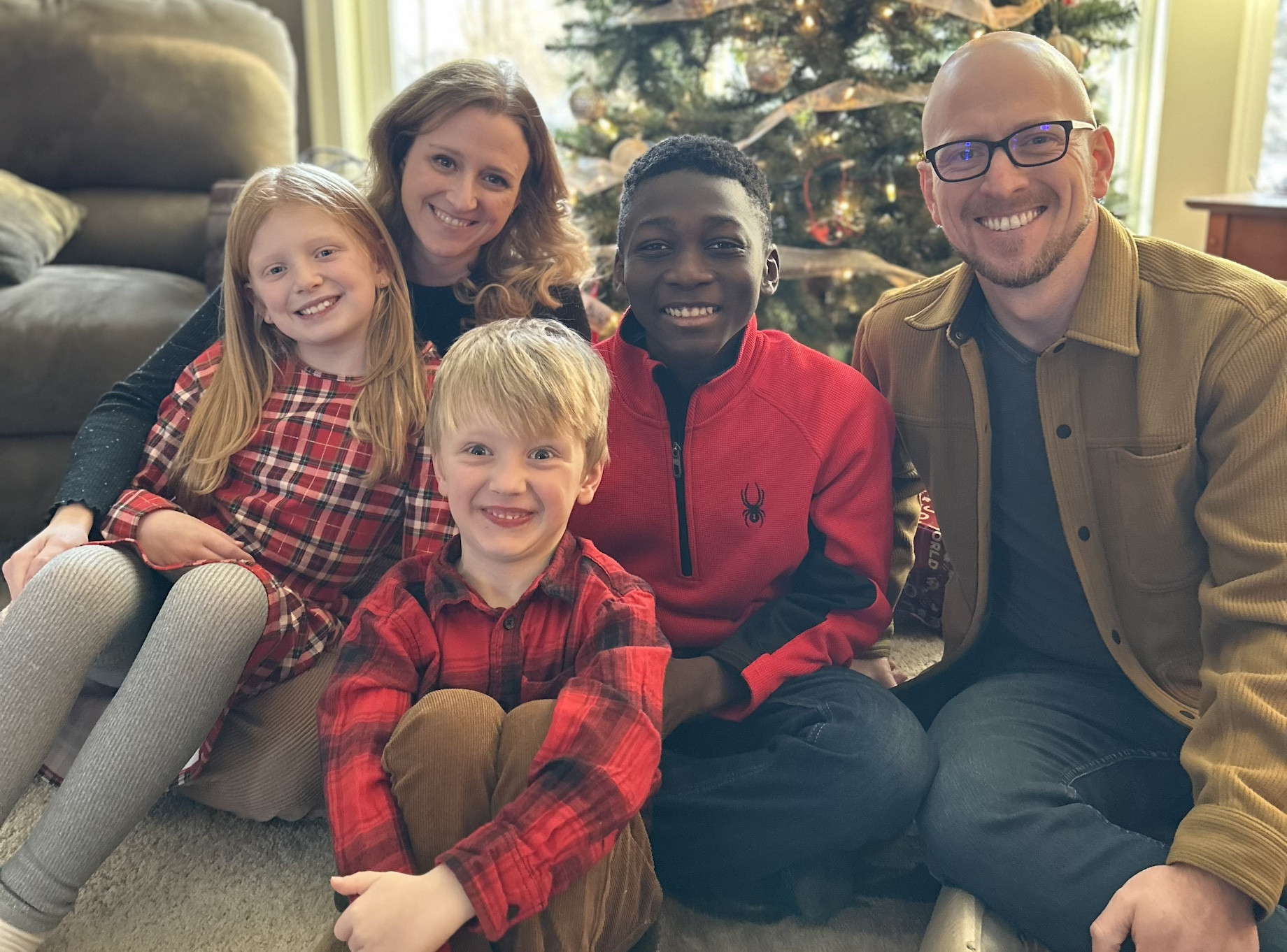 Scott Schnuckel with his family