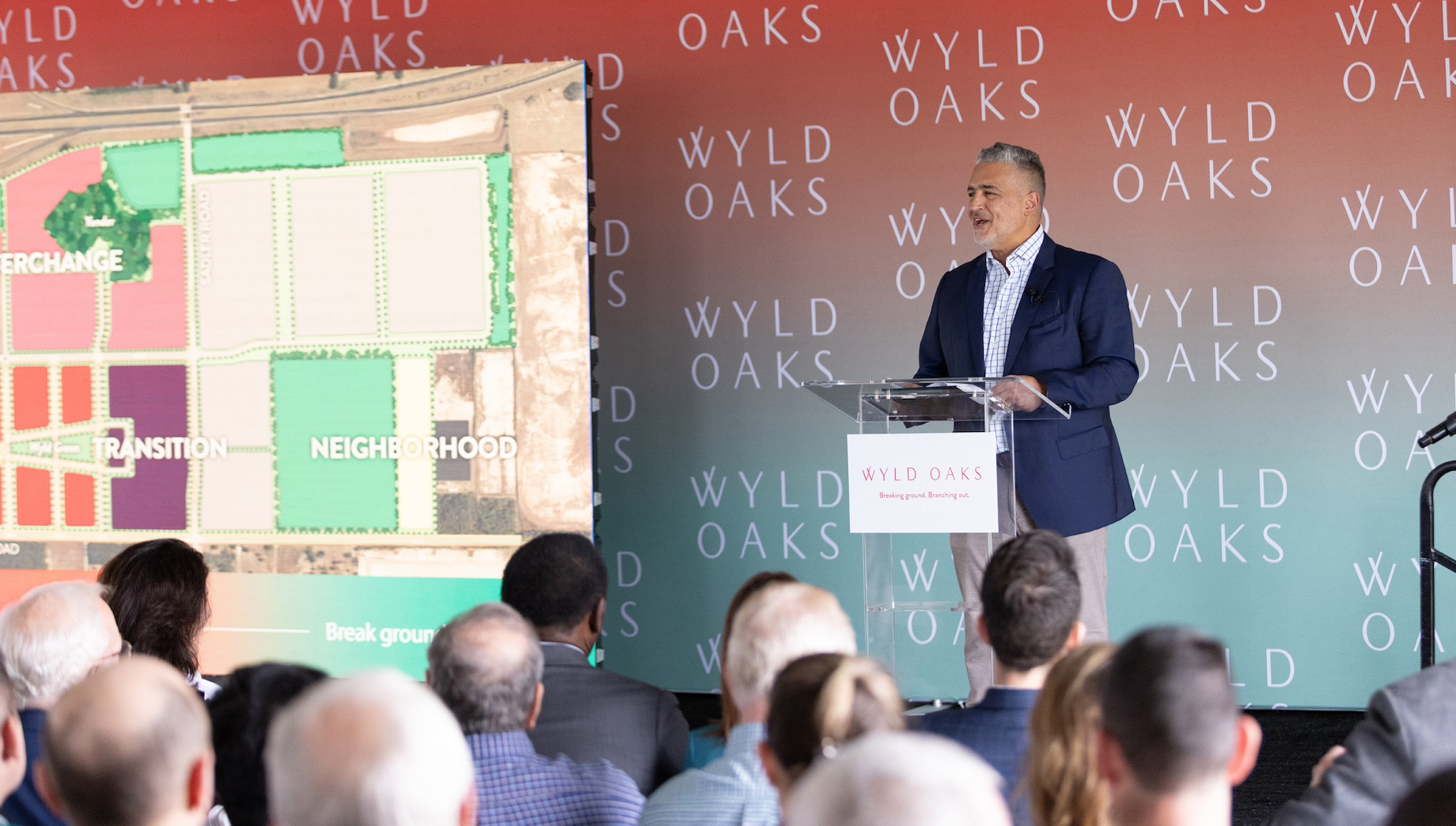 Wyld Oaks developer Joe Beninati briefed the Apopka, Florida, community, city officials and media at the project’s Jan. 19  g