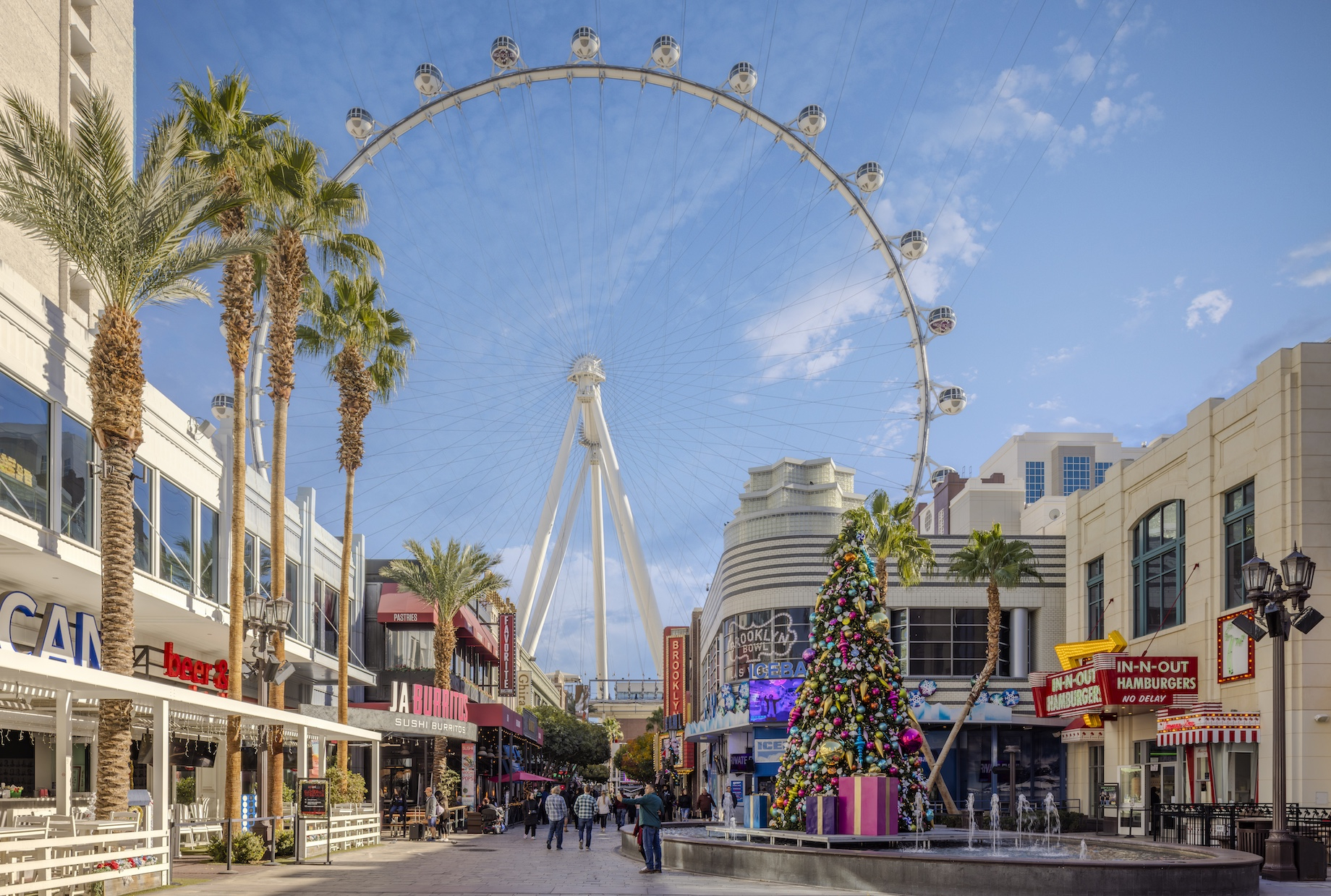 The Linq Promenade on Dec. 13, 2023.