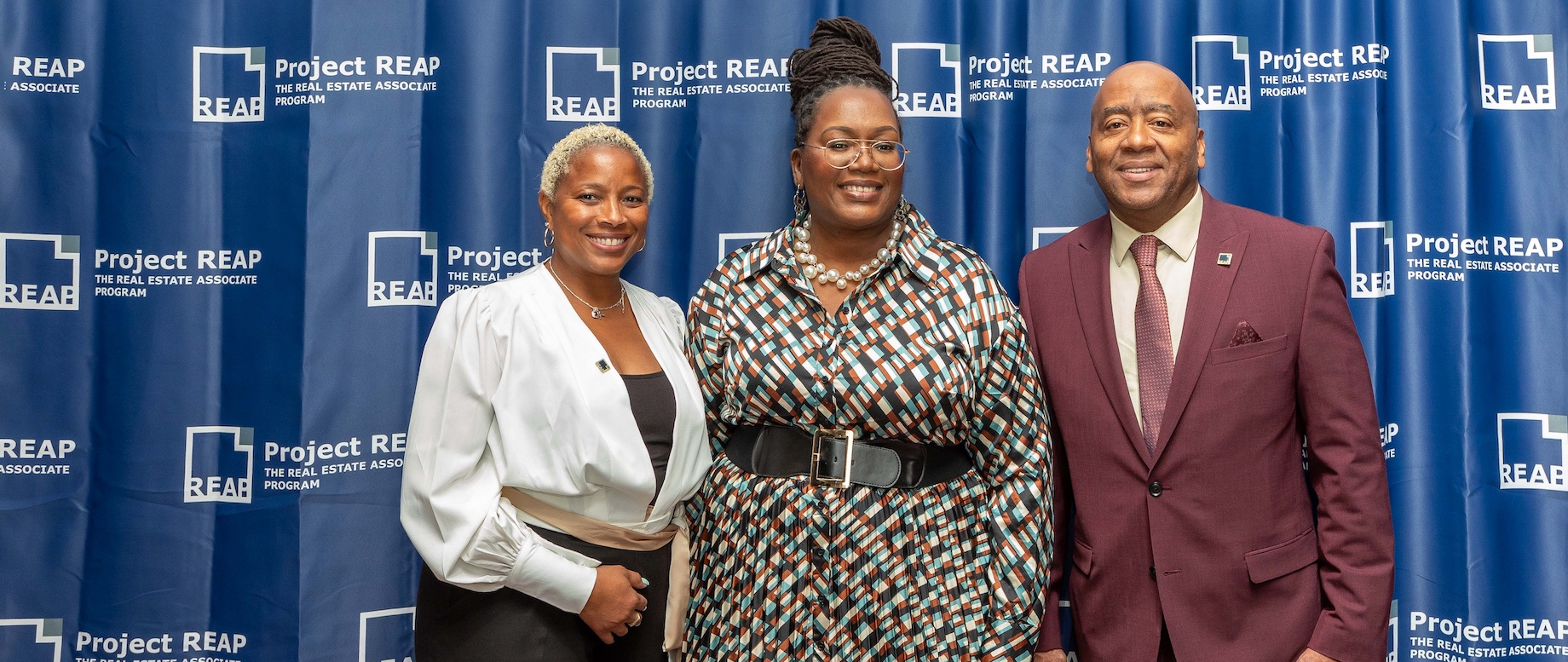 At Project REAP’s DC Silver Jubilee at Washington, D.C.’s Skyline 609 on Oct. 16, 2024, event co-chairs Janisha Richardson, w