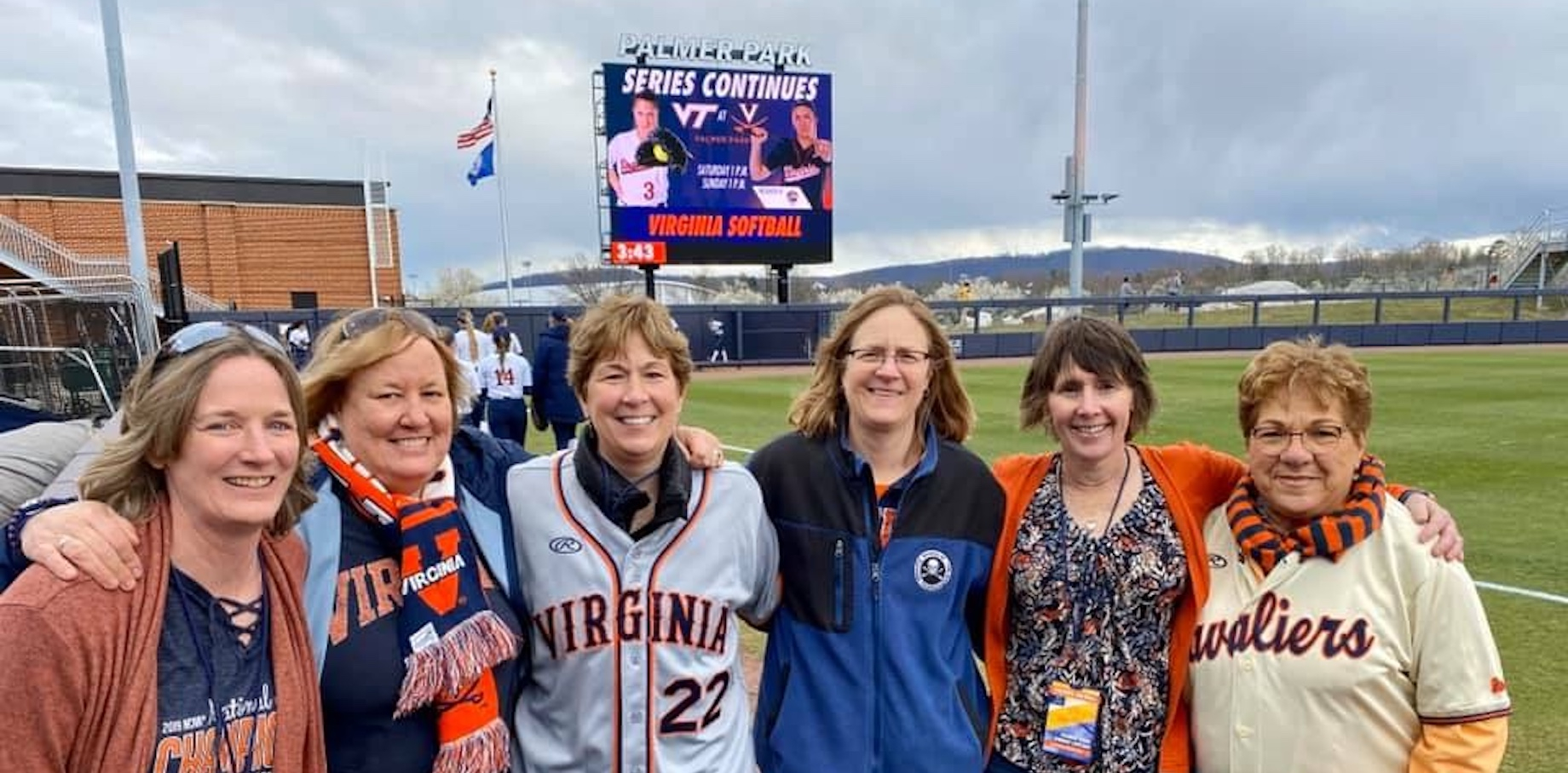 Regency Centers’ Lisa Palmer, #22, at the March 2020 opening weekend of Palmer Park. She and her mother — Fran Palmer, at rig