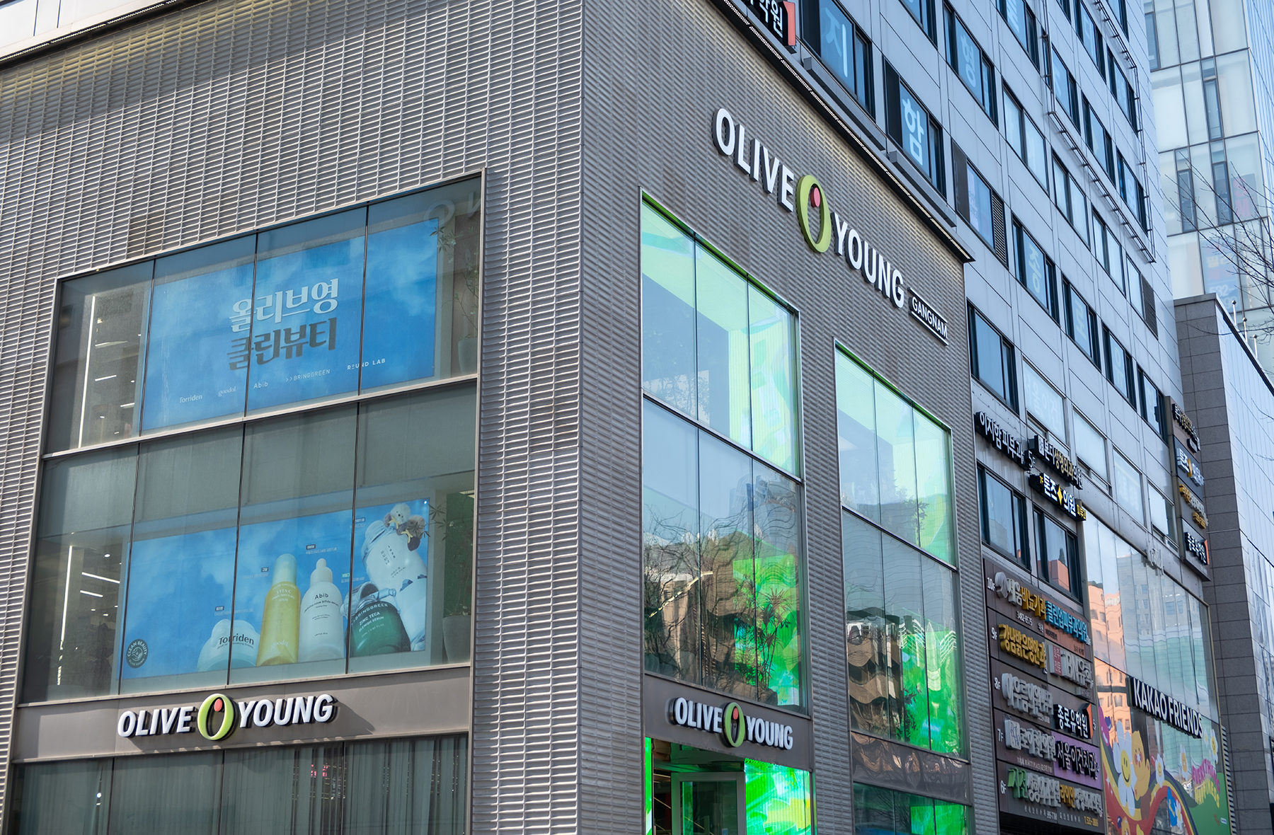 An Olive Young store in Gangnam in Seoul, South Korea, in March 2024